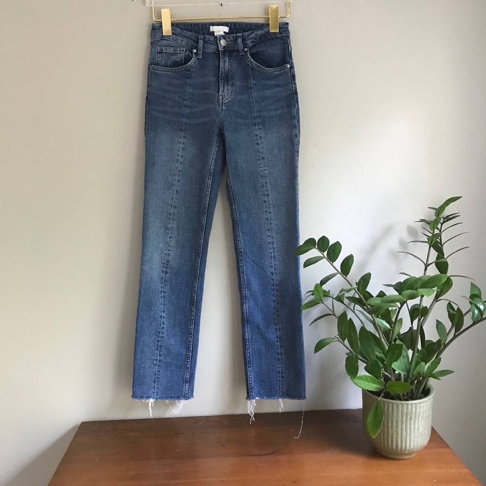 Raw Hem Vintage Fit Jeans